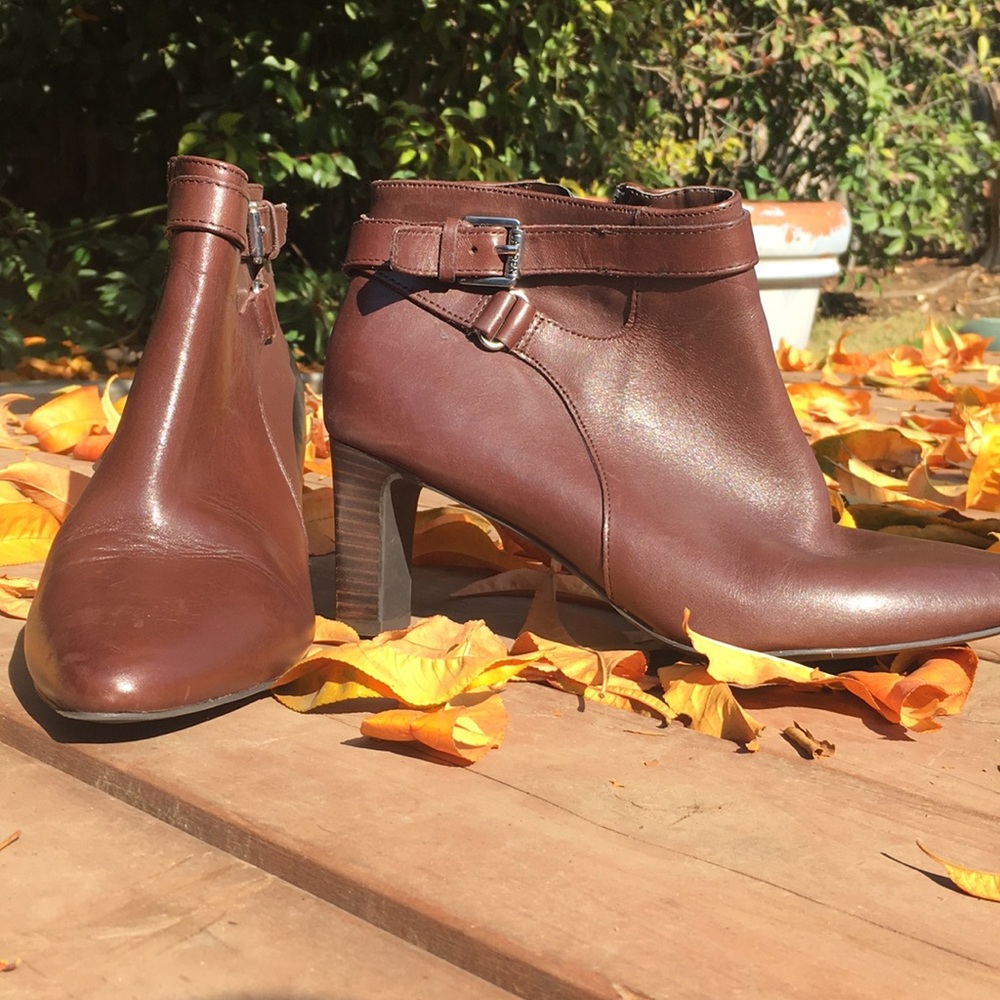 Brown Heeled Boots